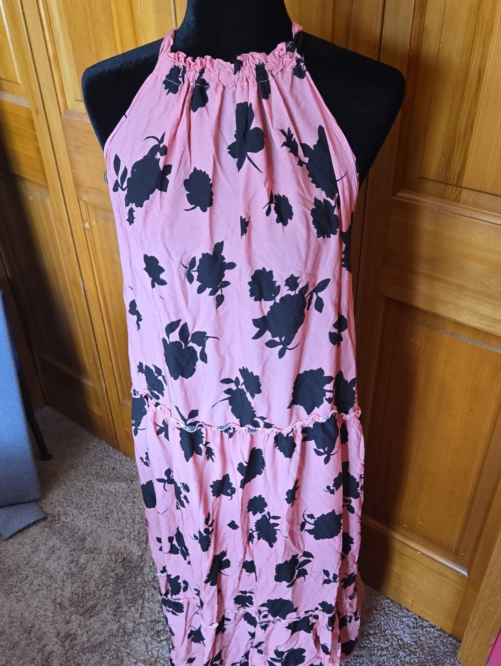 kate spade Pink Halter Floral Swim Coverup Maxi